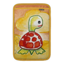 Tortuga divertida fundas para macbook air