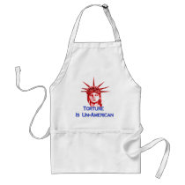 Torture Is Un-American aprons