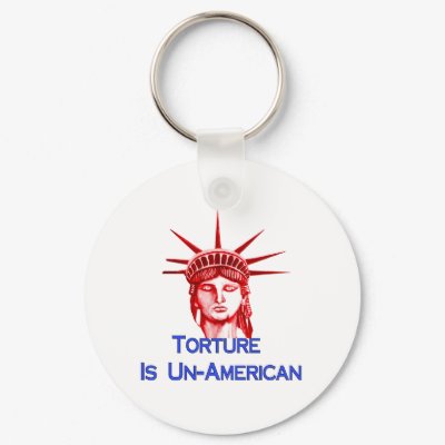 Torture Is Un-American Keychain by orsobear