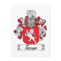 Toscano Family Crest postcards