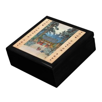 Toshogu Shrine Hiroshi Yoshida japanese fine art Trinket Boxes