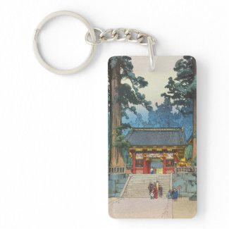 Toshogu Shrine Hiroshi Yoshida japanese fine art Keychains