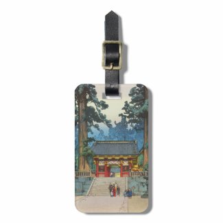 Toshogu Shrine Hiroshi Yoshida japanese fine art Tag For Luggage