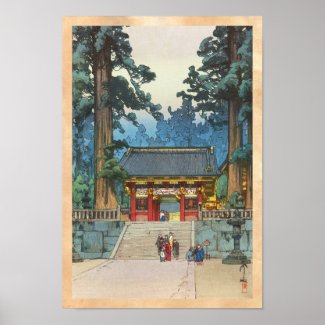 Toshogu Shrine Hiroshi Yoshida japanese fine art Posters