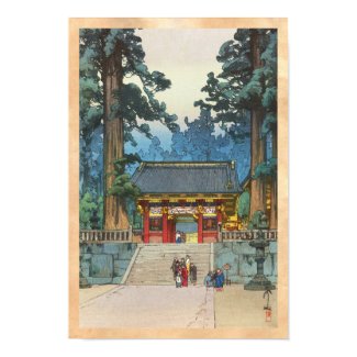 Toshogu Shrine Hiroshi Yoshida japanese fine art Posters