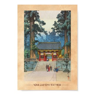 Toshogu Shrine Hiroshi Yoshida japanese fine art Poster