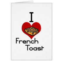 Tostada francesa del amor-corazón I Felicitacion