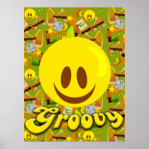 Totally 70's Groovy Poster