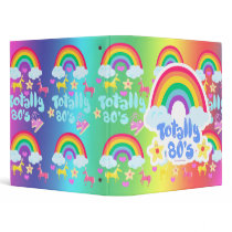 Totally 80s rainbow 2 binders by Retrofort Totally 80s rainbow 2 binders