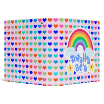 Totally 80s rainbow binders by Retrofort Totally 80s rainbow binders
