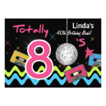 totally 80's retro  party Invitation