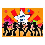 totally 80's retro  party Invitation invitations