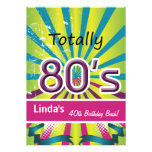 totally 80's retro  party Invitation