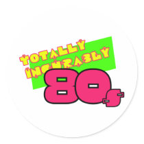 Totally and Incurably 80s Stickers