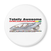Totally Awesome Carbike v1 Fridge Magnets