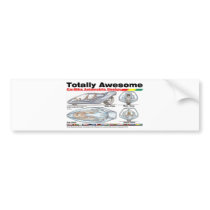 Totally Awesome CARBIKES v8 Bumper Sticker