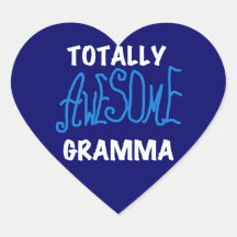 Totally Awesome Gramma Blue T-shirts and Gifts Sticker