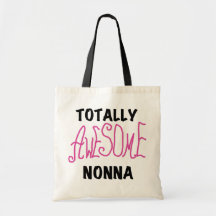 Totally Awesome Nonna Pink T-shirts and Gifts Bag
