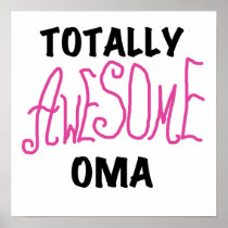 Totally Awesome Oma Pink T-shirts and Gifts Print