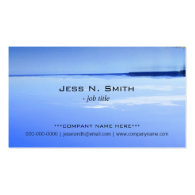 Totally blue, sky and lake business cards business card template