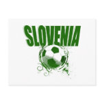 Totally cool Slovenia Green Grunge ball Artwork Postcard