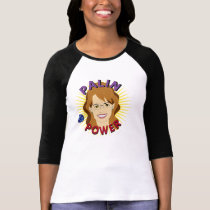 Totally Cute Sarah Palin "Palin Power" Raglan t-shirts