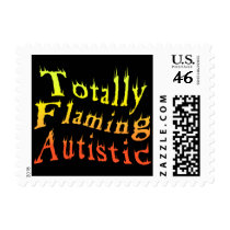 Totally Flaming Autistic Stamps