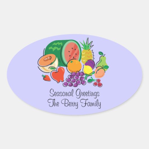 Totally Fruity_Cornucopia_Personalized Sticker