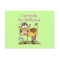 Totally Ms. Udderstood Post Cards