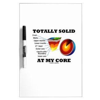 Totally Solid At My Core (Layers Of The Earth) Dry-Erase Boards