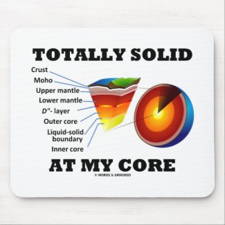 Totally Solid At My Core (Layers Of The Earth) Mousepad
