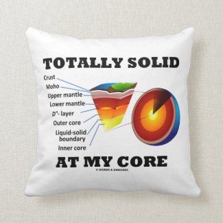 Totally Solid At My Core (Layers Of The Earth) Throw Pillow