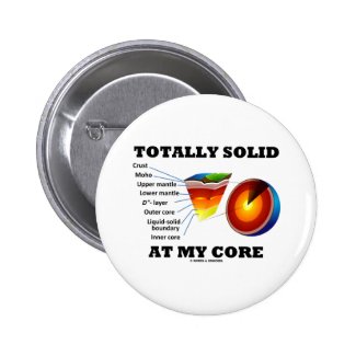 Totally Solid At My Core (Layers Of The Earth) Pin