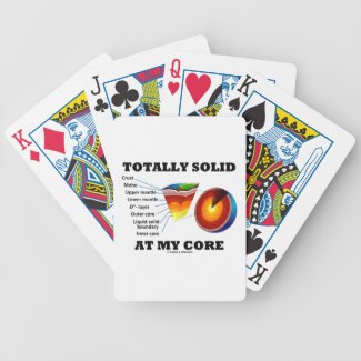 Totally Solid At My Core (Layers Of The Earth) Bicycle Poker Cards