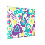 totally tween faux fun decals gallery wrapped canvas
