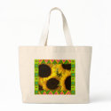 Tote Bag :: Yellow Sunflowers with artistic border by georgiakrieger Tote Bag :: Yellow Sunflowers with artistic border