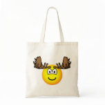 Moose emoticon   tote_bags