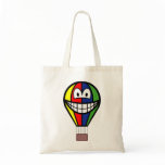 Balloon smile Colorful  tote_bags