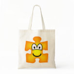 Jigsaw piece emoticon   tote_bags