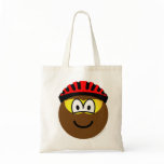 Biker emoticon muddy  tote_bags