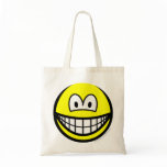Bald smile   tote_bags