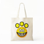 Paw print emoticon   tote_bags