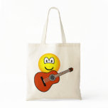 Acoustic guitar emoticon   tote_bags