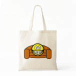 Couch potato smile   tote_bags