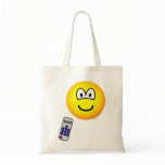 Tv remote emoticon   tote_bags