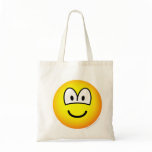 Big eyed emoticon   tote_bags