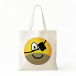 Bearded pirate emoticon   tote_bags