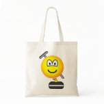 Curling emoticon   tote_bags