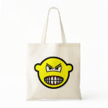 Angry buddy icon   tote_bags