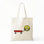 Red wagon smile   tote_bags